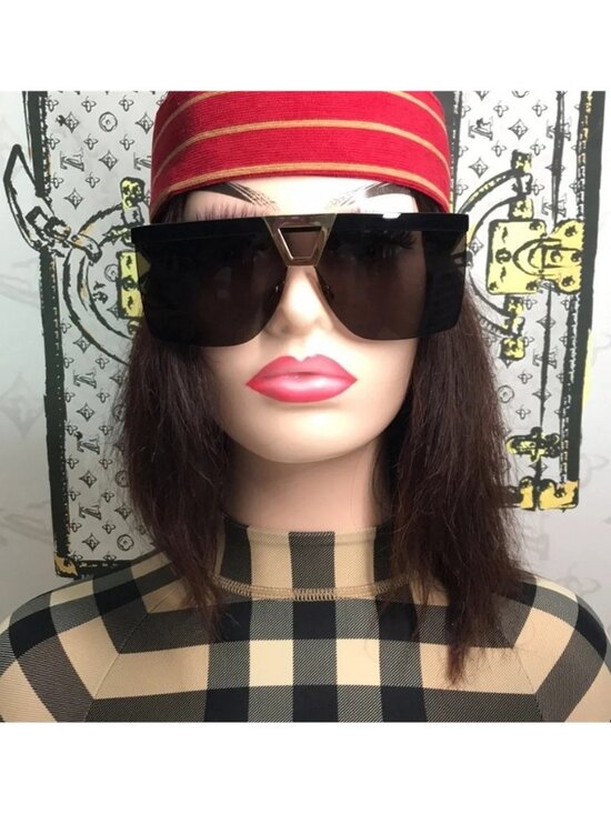 New Authentic Saint Laurent SL 537 Palace 001 – Black & Gold Shield Sunglasses main image 8